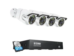ZOSI 4xC105 8MP + NVR + 2TB IP camera set