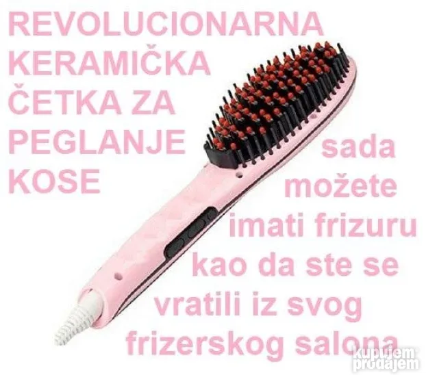 Keramička četka za peglanje kose