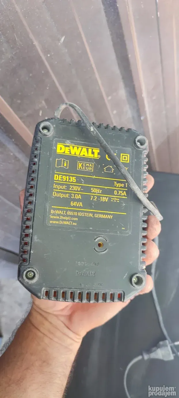 punjac dewalt de9135 7,2-18v. nimh,nicd,li ion