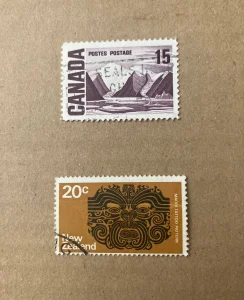 KANADA / NOVI ZELAND - Pošt. marke 50 i 60-ih, 2 kom
