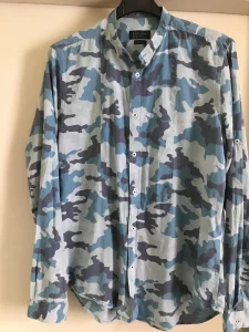 Zara Man-nesvakidašnja-maskirna košulja-ruska kragna-M/40