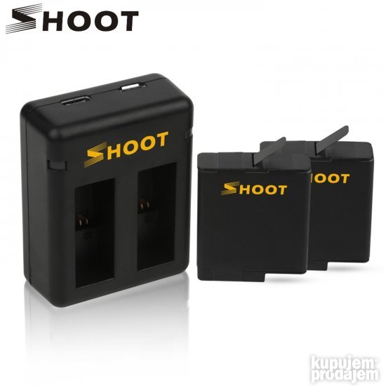 Shoot Orange Komplet za GoPro Hero 5 6 7 Baterije + Punjac