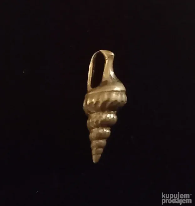 Antikvarni jako star Srebrni privezak "Puž"