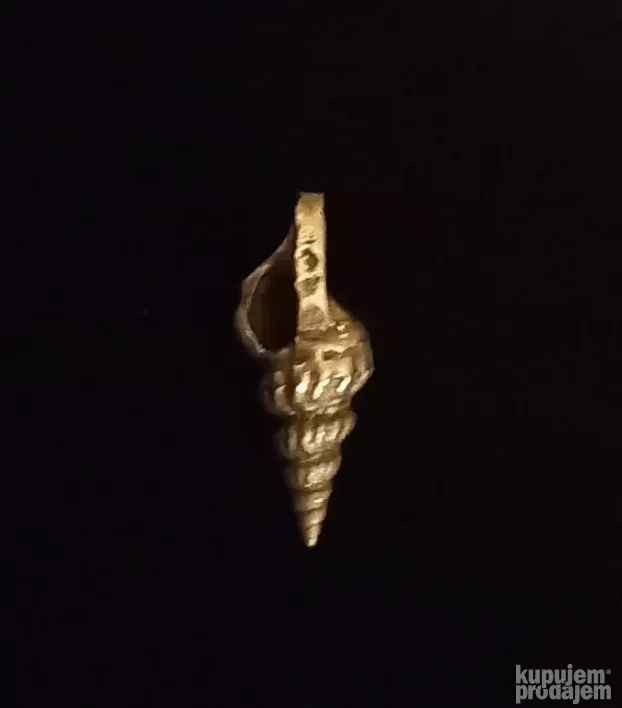 Antikvarni jako star Srebrni privezak "Puž"