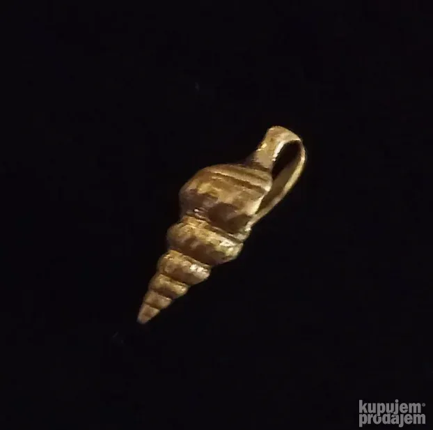 Antikvarni jako star Srebrni privezak "Puž"