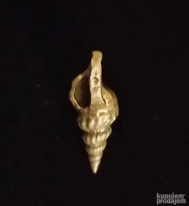 Antikvarni jako star Srebrni privezak "Puž"
