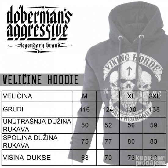 DUKS Kangaroo Viking Horde II HOODIE (Doberman)
