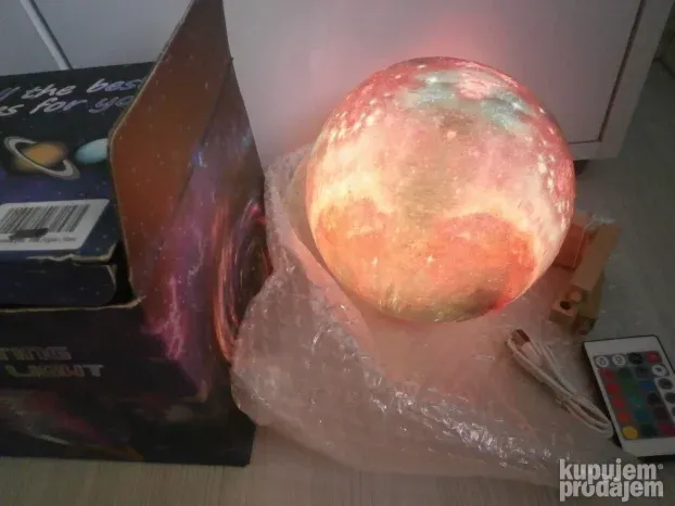 3D LAMPA Galaksija prelepa sa daljinskim