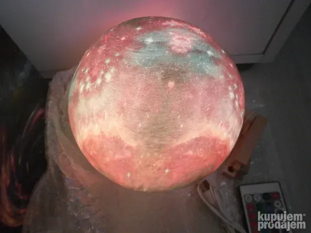 3D LAMPA Galaksija prelepa sa daljinskim