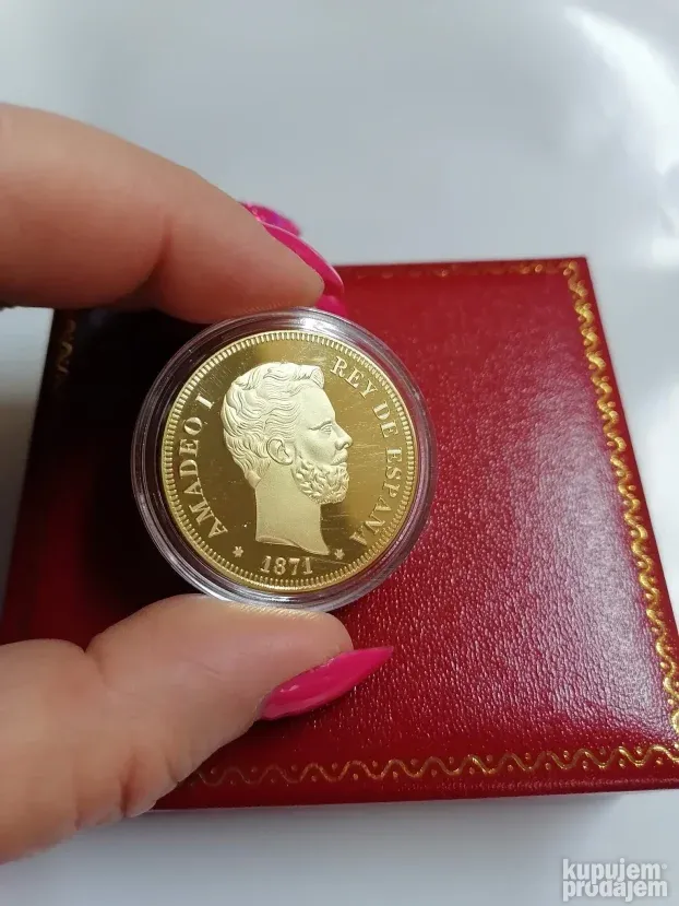 24K pozlata Španski zlatnik Cena:1700din