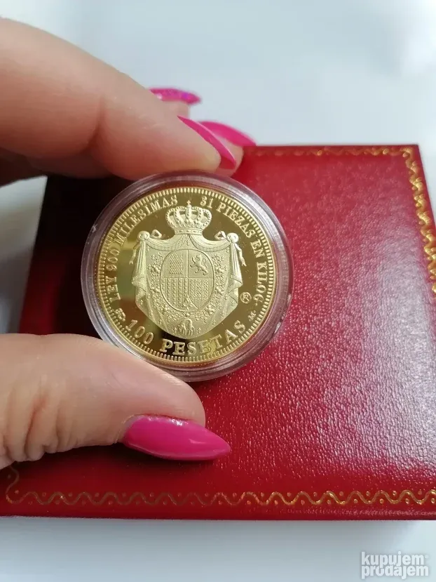 24K pozlata Španski zlatnik Cena:1700din