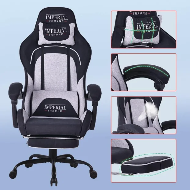 Gaming stolice Throne 5400 Black + Gaming Sto GT22