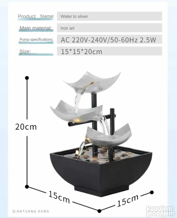 BEPER P201UTP200 Fontana Zen Con Luce Led Rilassante - Fontana Zen Da - Foto 8