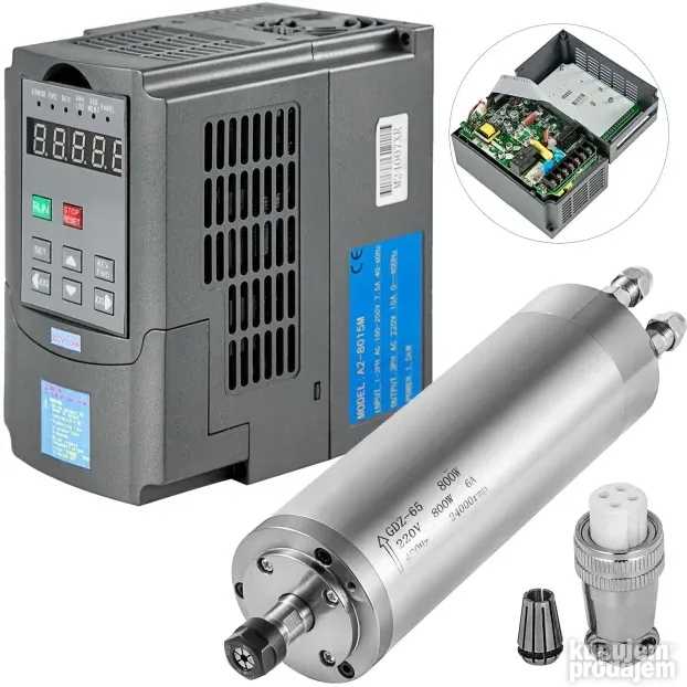 Motor za CNC masinu za graviranje i glodanje 0.8KW