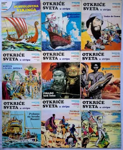 Otkriće sveta u stripu, lot od devet komada