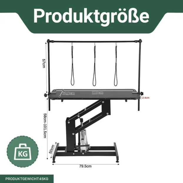 DARDVORLAG hidraulični sto za šišanje kućnih ljubimaca