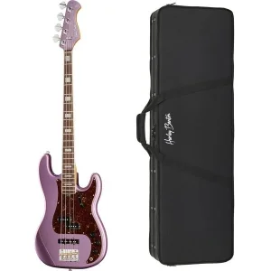 Harley Benton MV-4PJ Burgundy Mist w/Case Bass Gitara