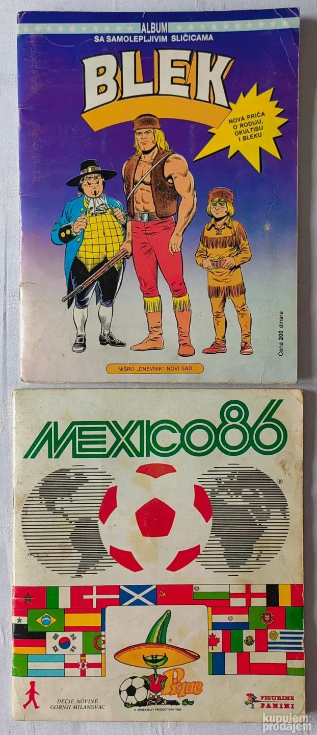 Mexico 86 i Blek, albumi sa slicicama, Jugoslavija