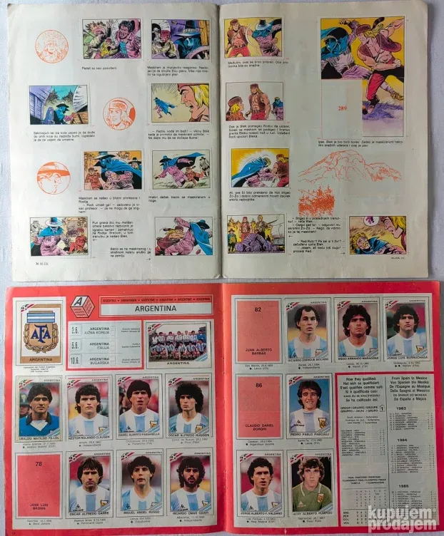 Mexico 86 i Blek, albumi sa slicicama, Jugoslavija