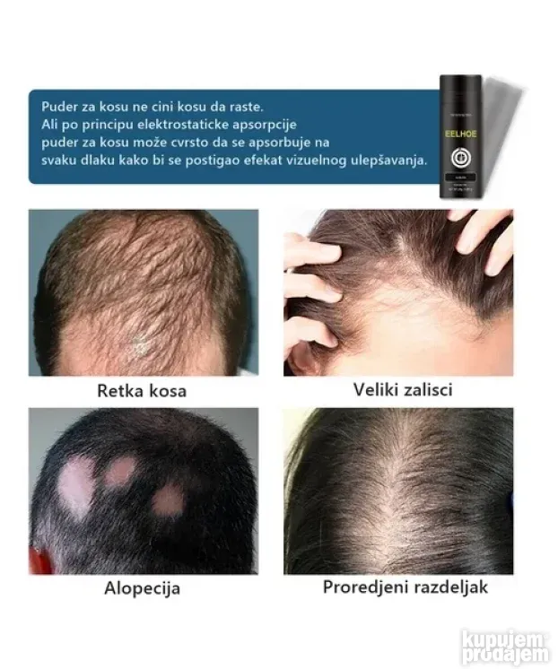 Serum puder za volumen proredjenu kosu  protiv opadanja kose