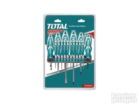 Total alati 18 -delni set preciznih odvijača THT250618