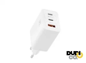 TNB CHGAN65W Zidni punjač 65W, USB-C X 2 + USB-A QC 3.0
