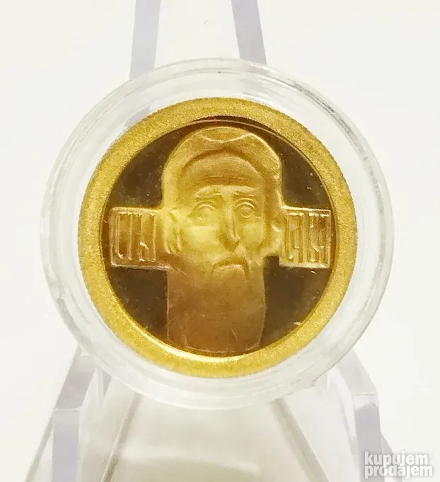 243. Investiciono zlato-zlatnik SV. SAVA -2 grama - 900/1000