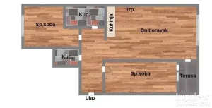 542862 Trosoban stan u izgradnji! Cena sa PDV - om!