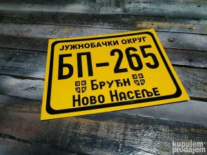 Personalna UKRASNA tablica