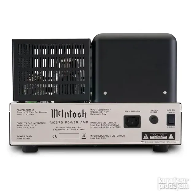 McIntosh MC275 2-Channel Vacuum Tube Amplifier