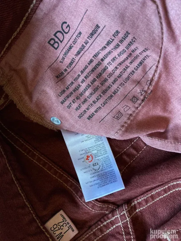 BDG zenske retro farmerke - organic cotton XS S