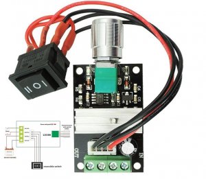 Regulator DC motora 6v- 28v - PWM 3A dva smera