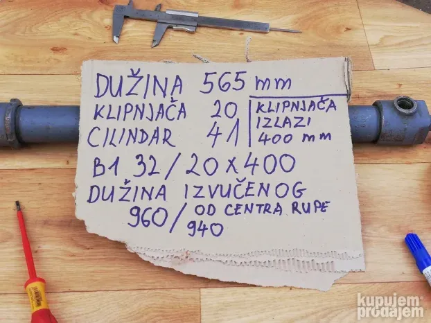 Hidraulični klip ORSTA hydraulic B1 32/20X400