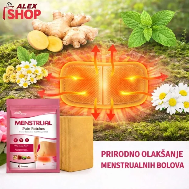 Flasteri protiv menstrualnih bolova na biljnoj bazi