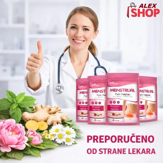 Flasteri protiv menstrualnih bolova na biljnoj bazi
