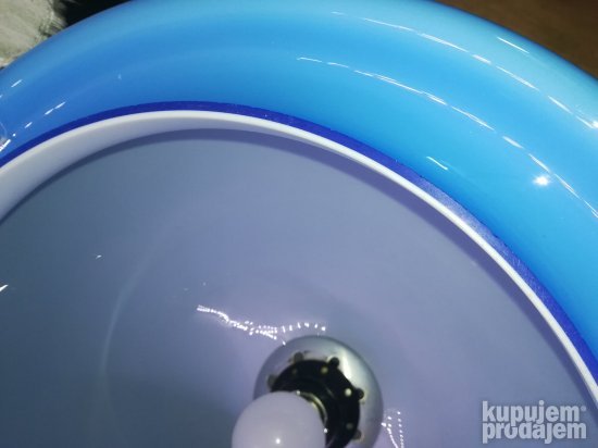 Vintage Blue opaline glass pendant light