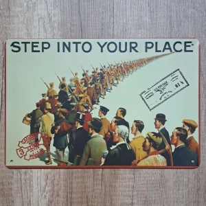 Metalna tabla Step Into Your Place