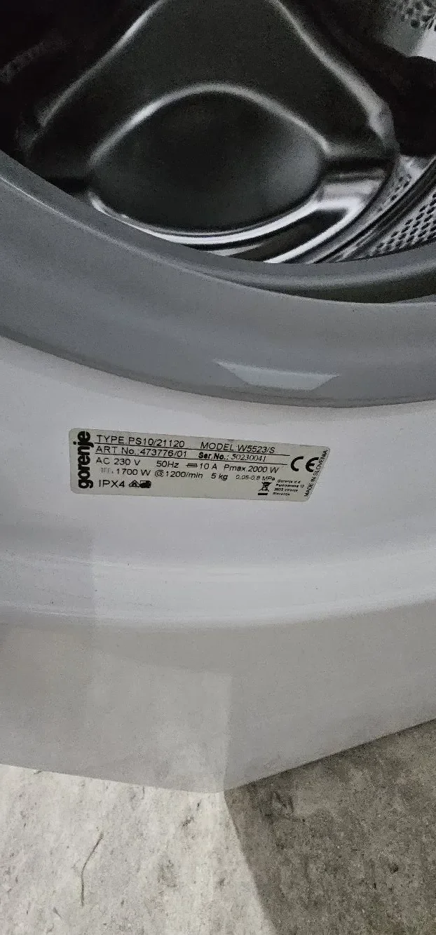(034) Gorenje SLIM Veš Mašina 5kg 1200 obrtaja