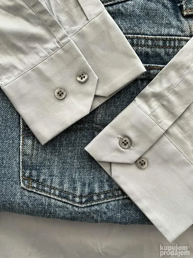 Najsvetlija nijansa sive boje (M) Hugo Boss Slim Fit