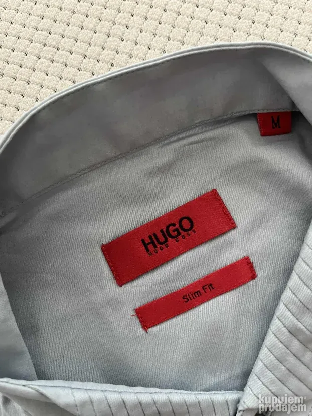 Najsvetlija nijansa sive boje (M) Hugo Boss Slim Fit
