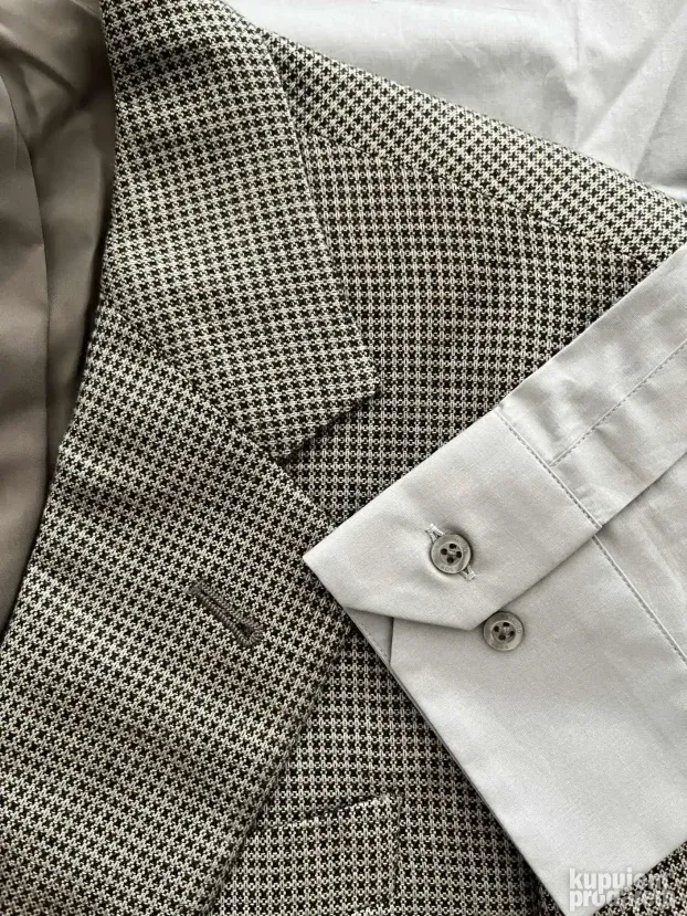 Najsvetlija nijansa sive boje (M) Hugo Boss Slim Fit
