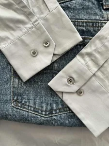 Najsvetlija nijansa sive boje (M) Hugo Boss Slim Fit