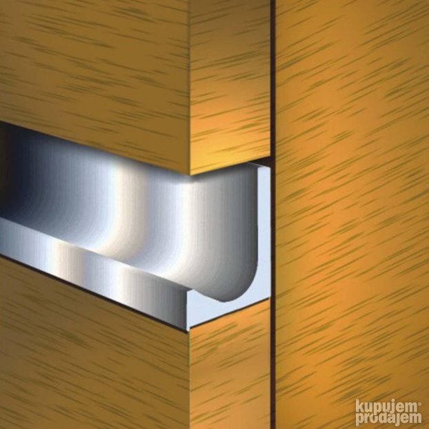 RU U 1013 CM Ugradna Ručica Za Frontove Rukohvat AL Antracit