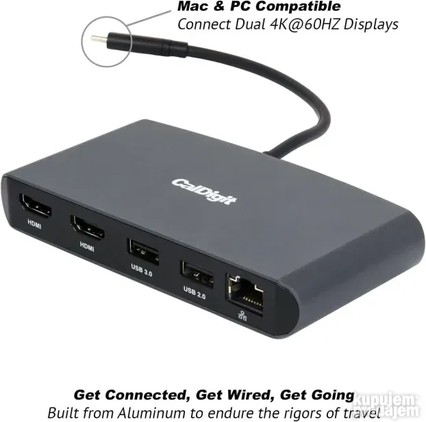CalDigit Thunderbolt 3 Mini Dock Dual Hdmi usb c dock