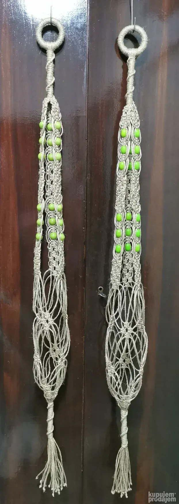 Makrame držač za saksiju od prirodng materijala, BOHO style