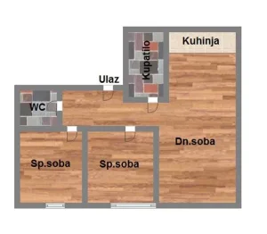 Izgradnja-Porodičan stan-PDV u ceni-Somborski bulevar-59m2
