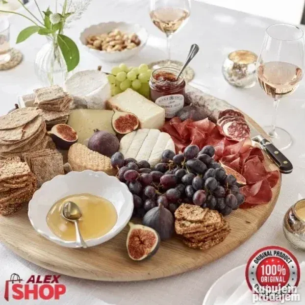 Rotirajuća daska za serviranje za meze picu i druga poslužen
