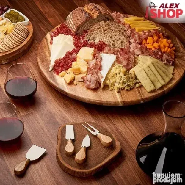 Rotirajuća daska za serviranje za meze picu i druga poslužen