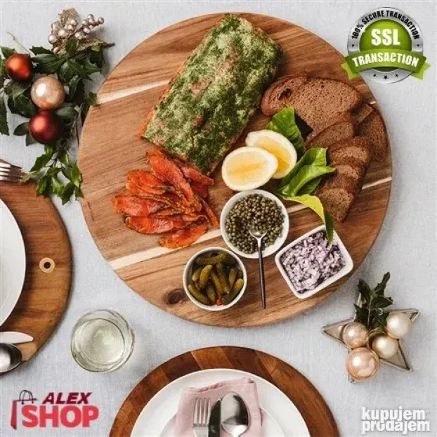 Rotirajuća daska za serviranje za meze picu i druga poslužen