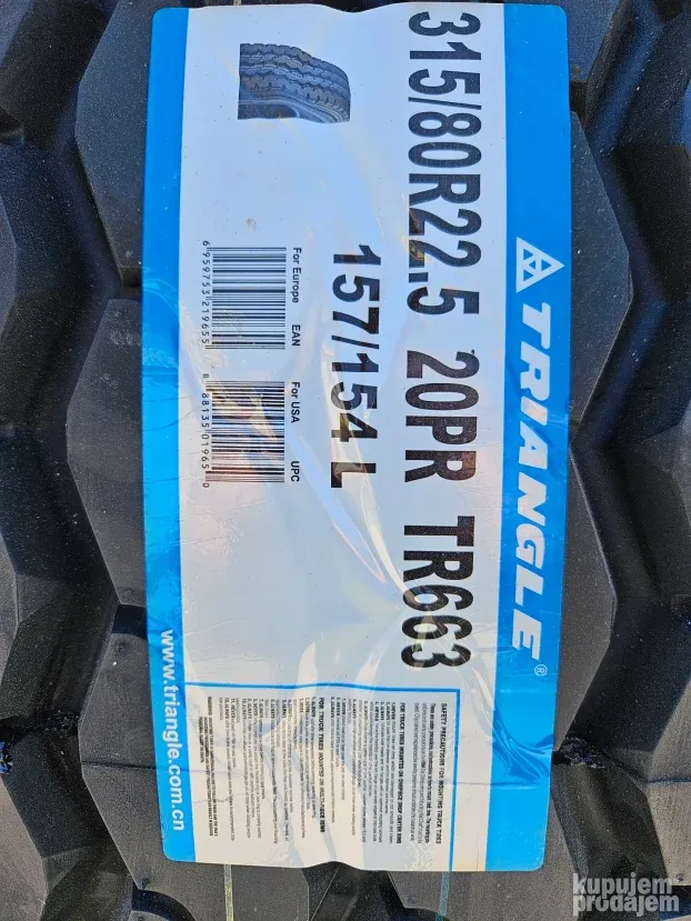 315/80 R22,5 Triangle vodeca kiper